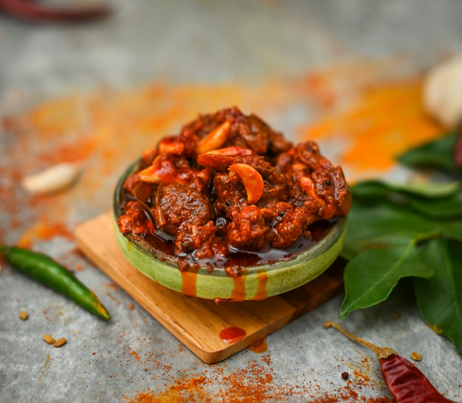 Handcrafted SPICE'N SOUR Kerala pickle in a jar